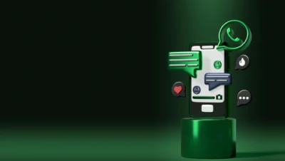 Imagem ilustrando estratégias de SEO para WhatsApp Business e integração com estratégias locais, destacando comunicação digital eficiente.